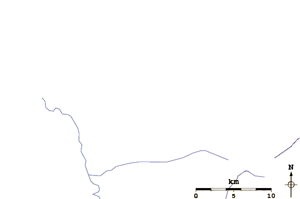 Roads and rivers around Eagle Peak (Wyoming)