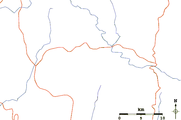 Roads and rivers around Marashka Chuka
