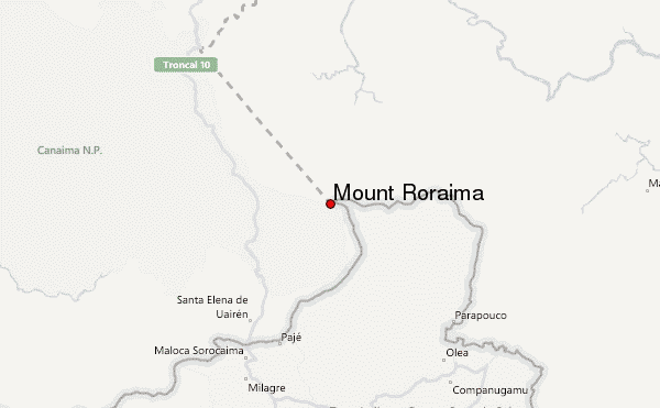 Mount Roraima Map