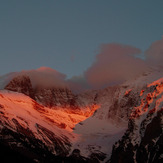 peaks of Mt. Olympus with last sunlight, Mount Olympus