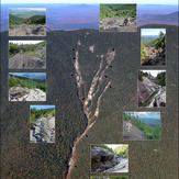 Mosaic of Santanoni's Eastern (Twin) Slide, Santanoni Peak