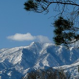 Winter shot of Mount Graham, AZ