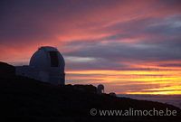 William Herschel Telescope ready for the night, Roque de los Muchachos photo