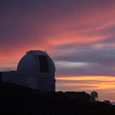 William Herschel Telescope ready for the night, Roque de los Muchachos