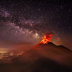 Wicho & Charlie's Base Camp View, Acatenango or Fuego