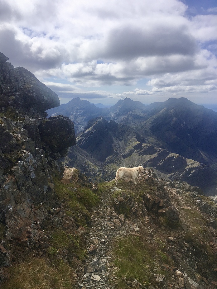 First summit for Gordon from The Lookout Skye, Bruach Na Frithe