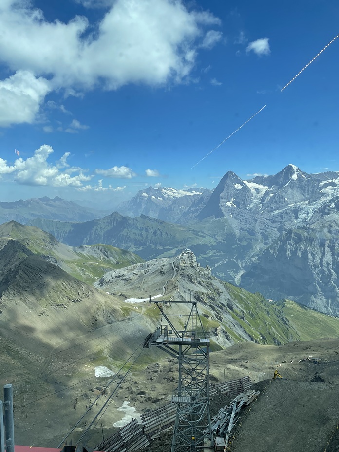 View from restaurant, Schilthorn