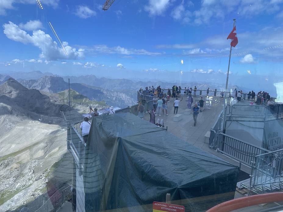 View from restaurant, Schilthorn