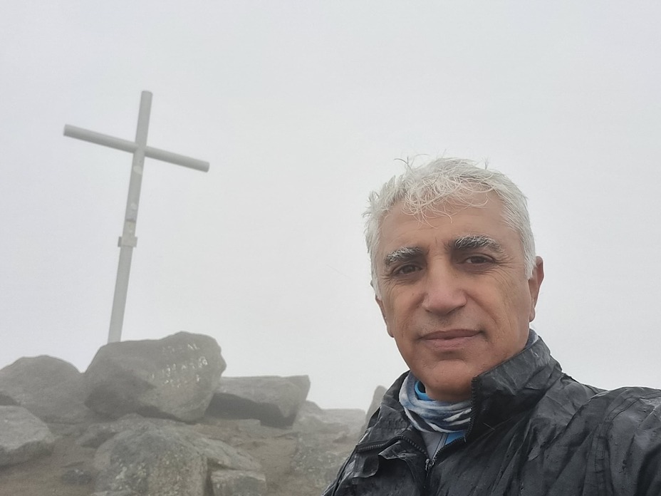 My wife and me, Mount Aragats