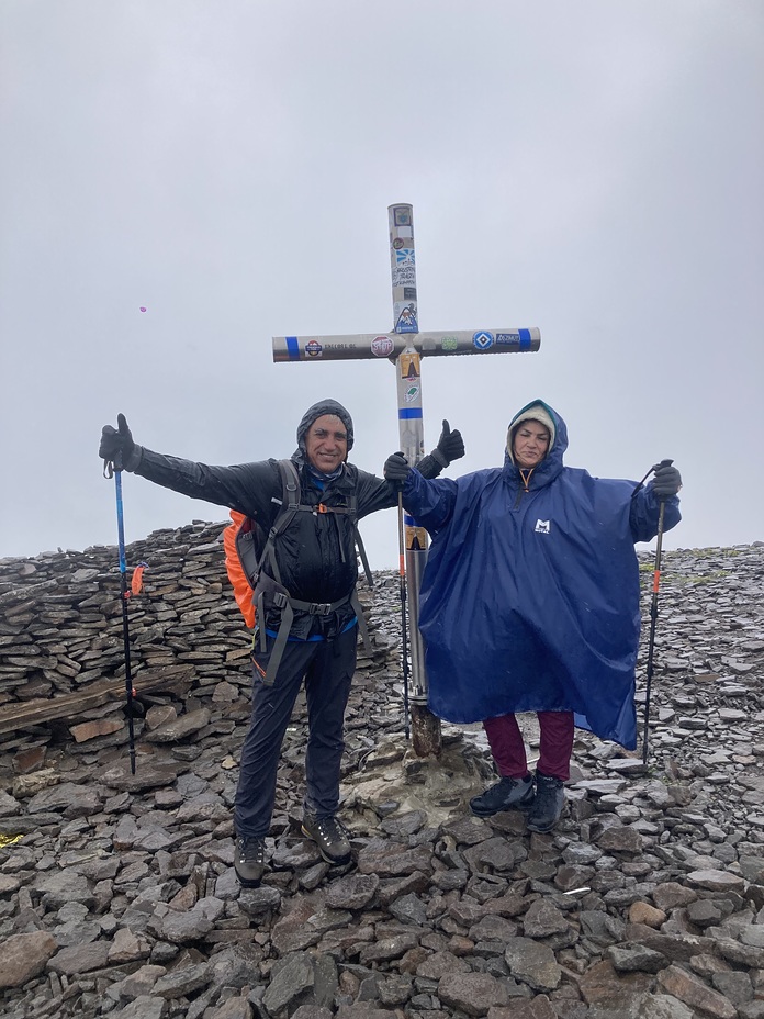 My wife and me, Mount Aragats