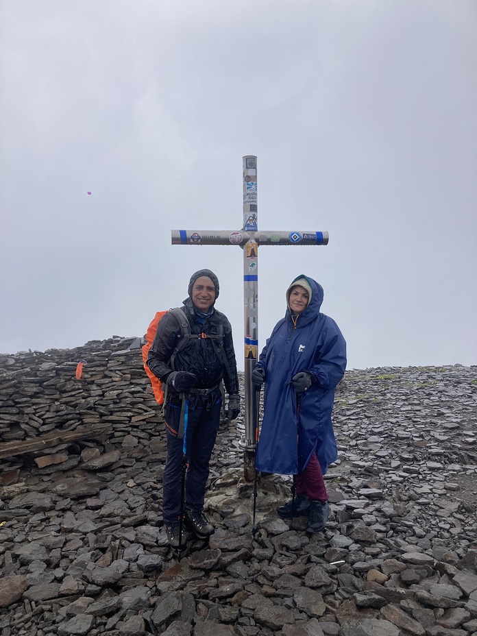 My wife and me, Mount Aragats