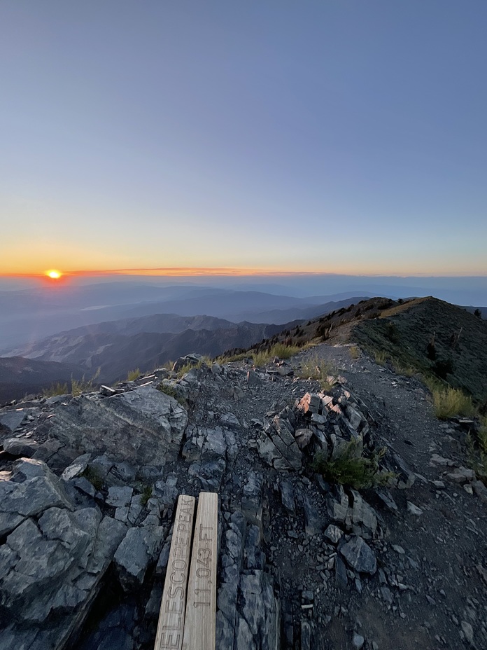 Sunset on telescope peak