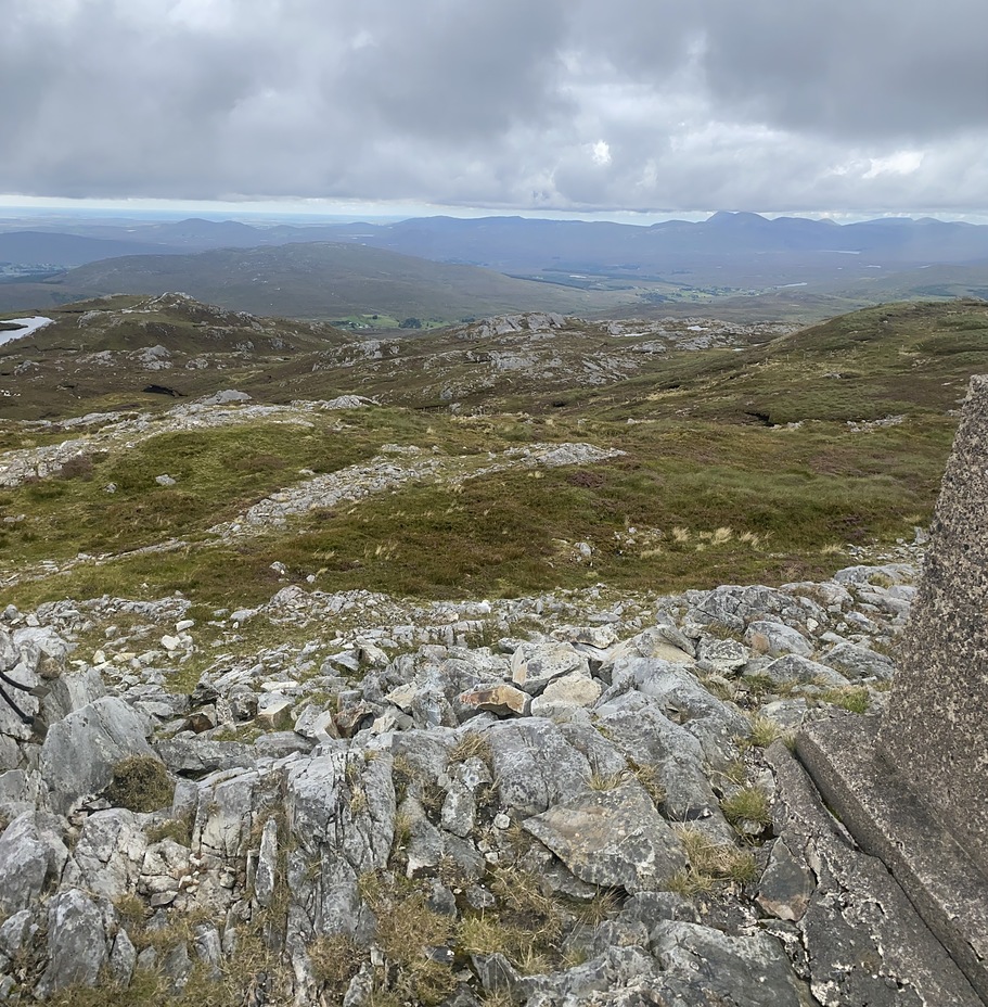 From the summit trig of Aghla Beg, Aghla Mountain