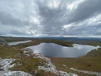 Looking west from Aghla Beg towards Ardara, Aghla Mountain photo