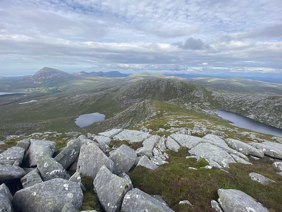 Climbing Slieve Snacht from the Poisoned Glen