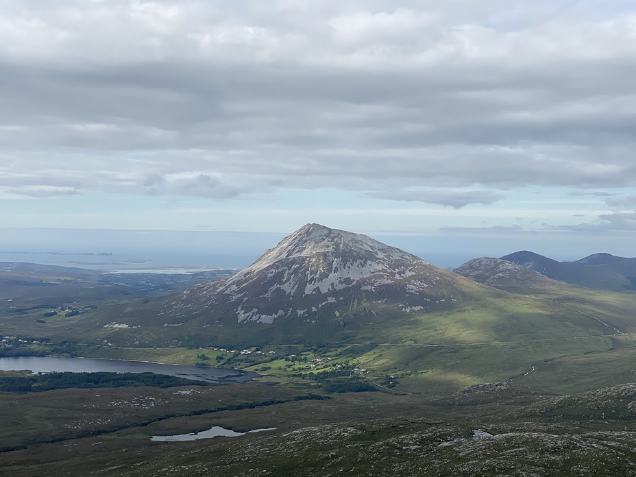 Climbing Slieve Snacht from the Poisoned Glen