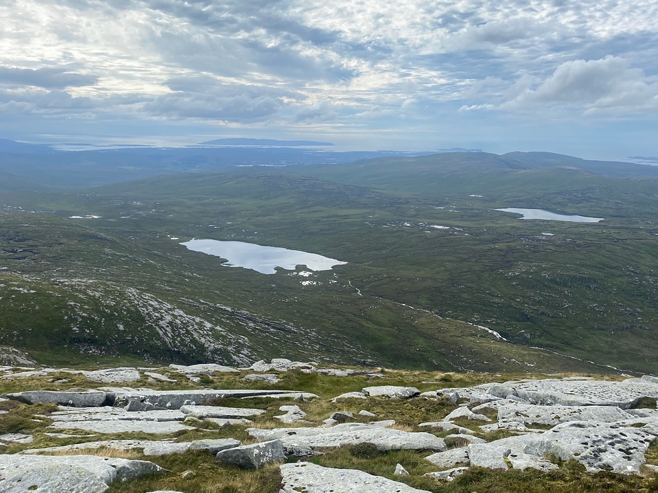 Climbing Slieve Snacht from the Poisoned Glen