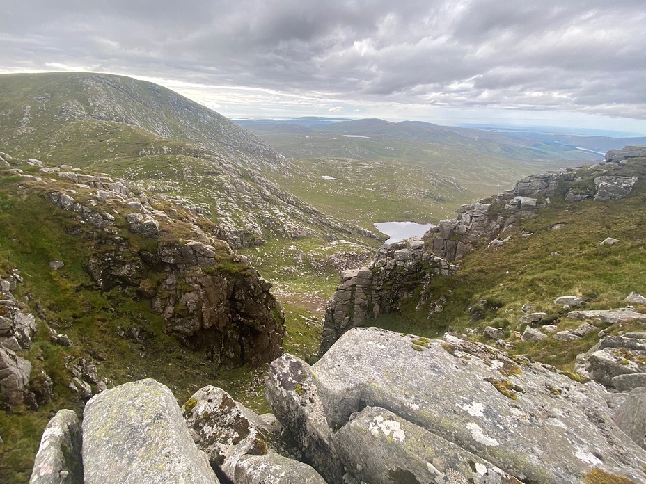 Climbing Slieve Snacht from the Poisoned Glen