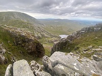 Climbing Slieve Snacht from the Poisoned Glen photo