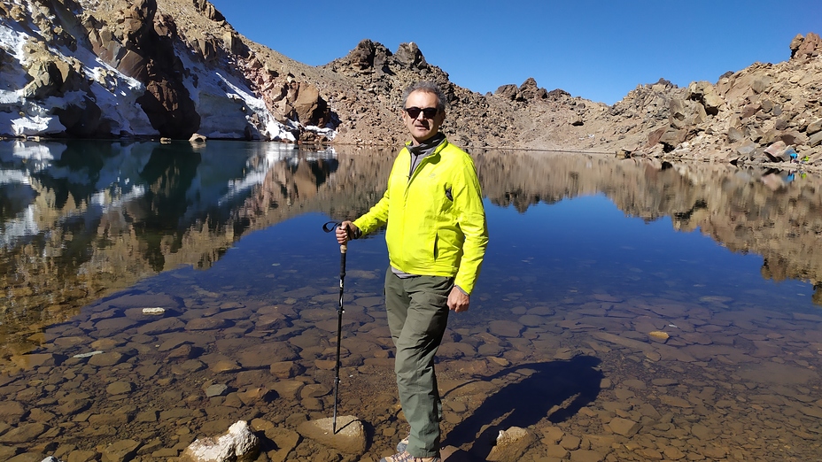 Beautiful lake at the top of Mount Sabalan ( Savalan Gölü }, سبلان