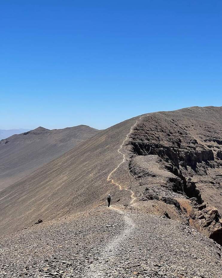 la crête, M'Goun