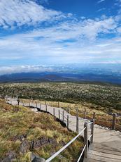 Hallsan summit heading down by Seongpanak trail, Jirisan photo