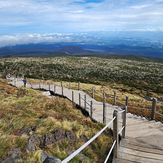 Hallsan summit heading down by Seongpanak trail, Jirisan