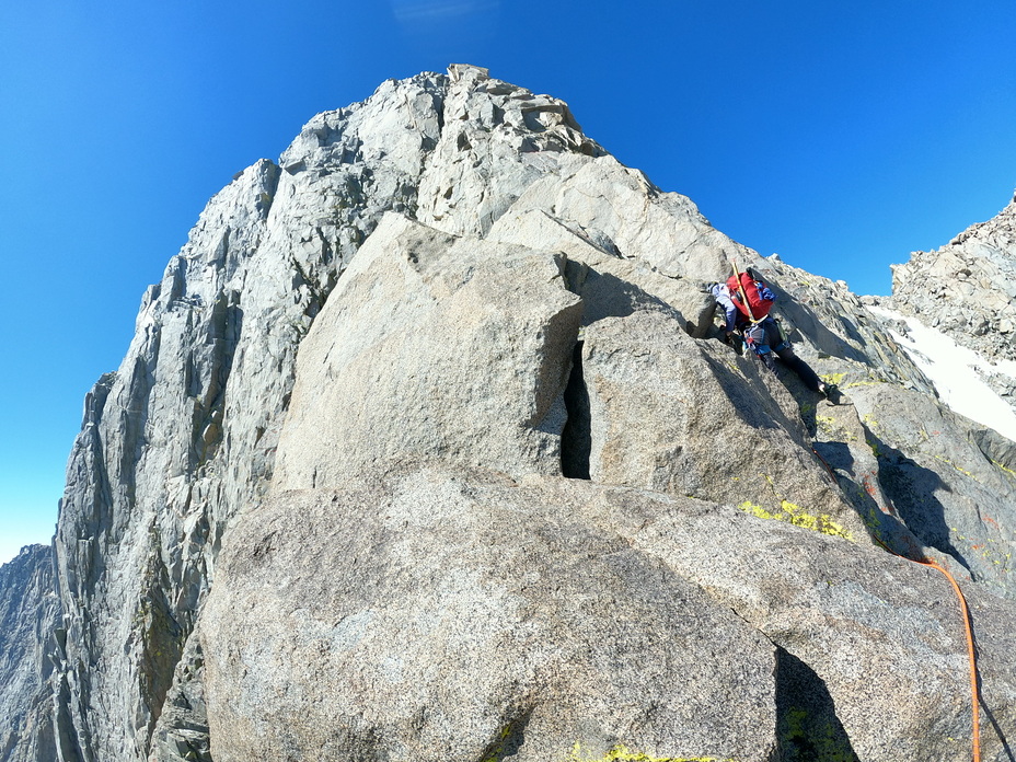 Sill from the view of Swiss Arete, Mount Sill