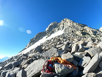 Top of glacier notch, Mount Sill photo