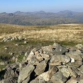 Ullscarf summit cairn view