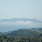 Mount LeConte from Treetop cabin 