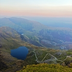 Stunning views just before sunset, The Old Man Of Coniston