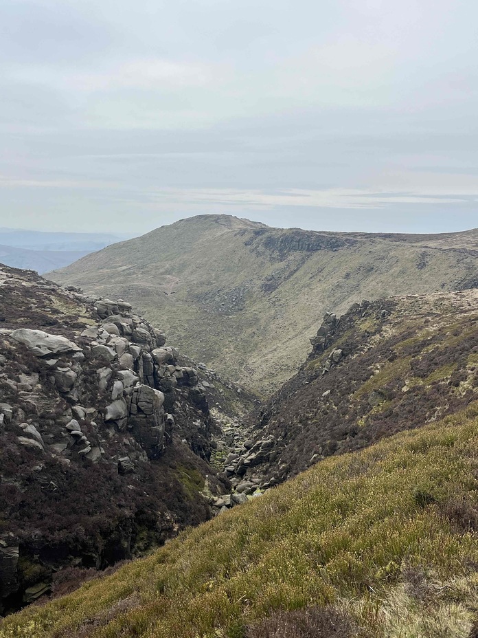 Grindslow Knoll from Kinder plateau