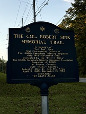 Trail Marker, Currahee Mountain photo