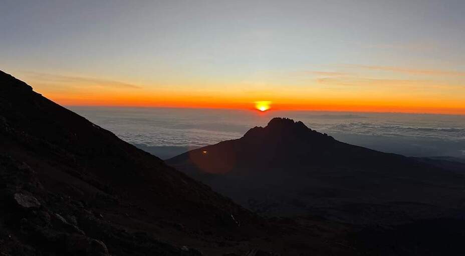 Sunrise on Mountain Kilimanjaro, Mount Kilimanjaro