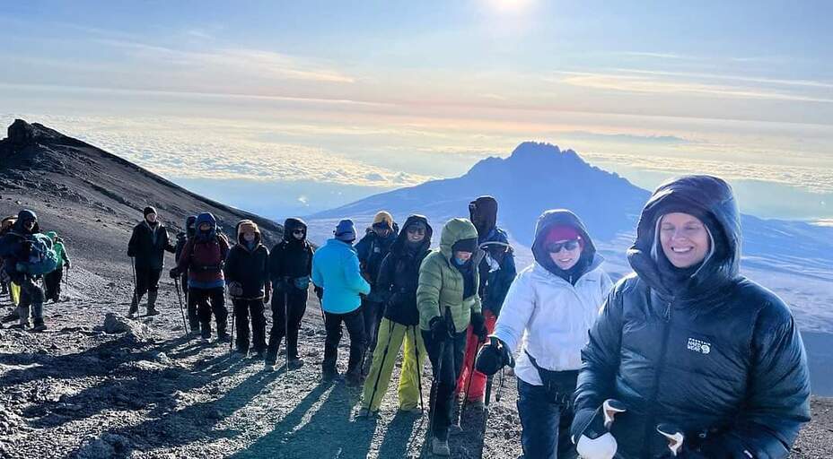 Standing on the Roof of Africa Mountain Kilimanjaro, Mount Kilimanjaro