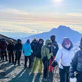 Standing on the Roof of Africa Mountain Kilimanjaro, Mount Kilimanjaro