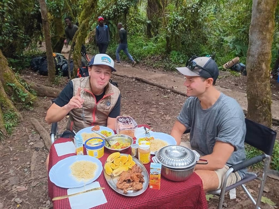 Best Lunch in Kilimanjaro Forest-Machame Route, Mount Kilimanjaro climbing routes