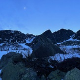 Evening sets in on Huntington Ravine