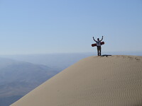 Summit of Cerron Blanco Dune 2080M, Coropuna photo