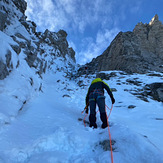 Uphill climb to Mytikas peak, Mount Olympus