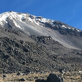 Cara sur. En la ruta al refugio Fausto González, Pico de Orizaba