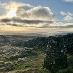 Kentmere Pike trig point and view to the south