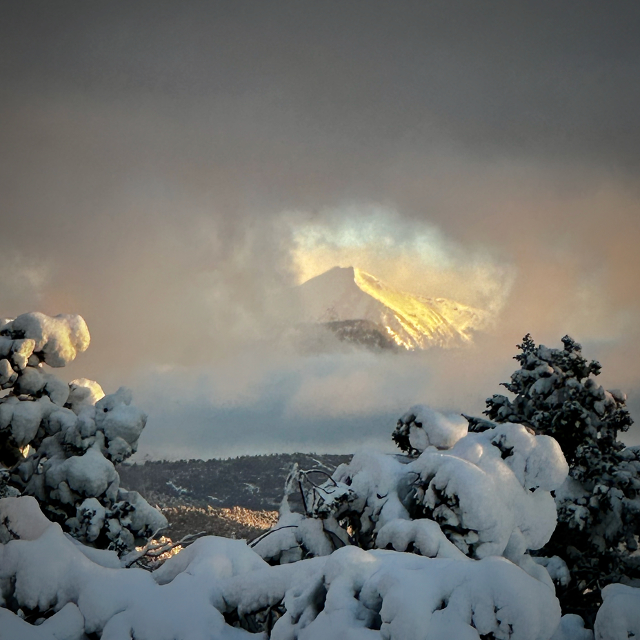 La Plata Mountains Through the Clouds, Hesperus Mountain (Colorado)