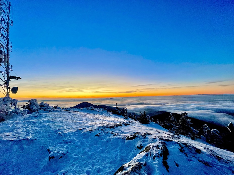 Killington peak at sunset