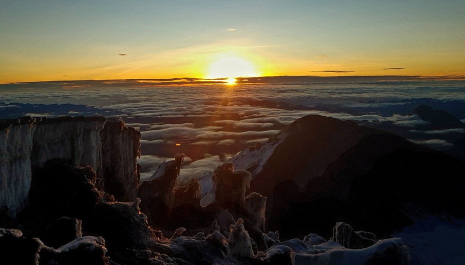 Sunrise from Summit, Cotopaxi