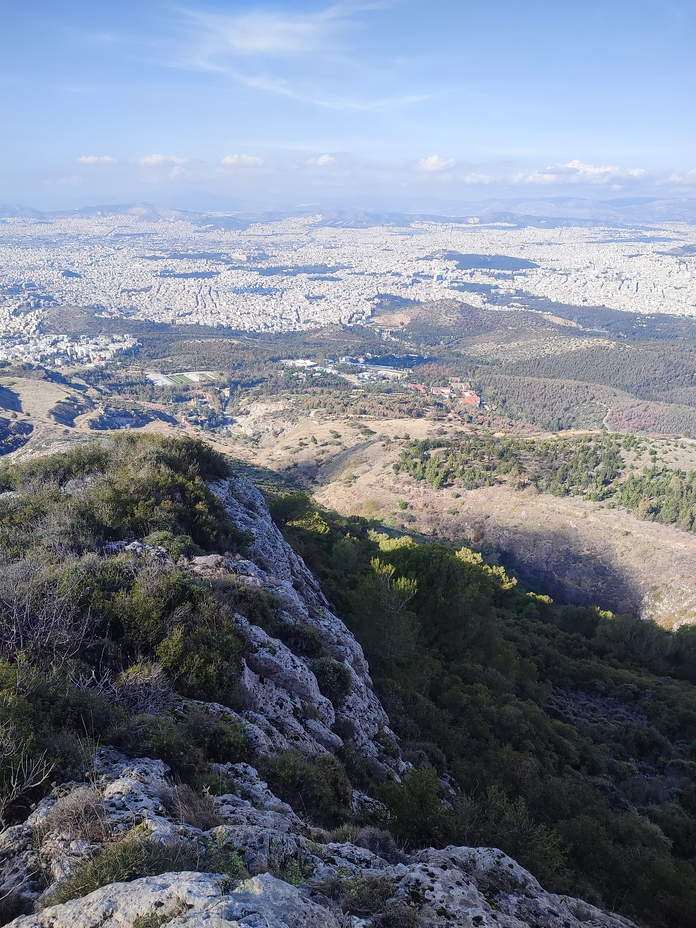 Heading towards Gidospilia cave, Hymettus