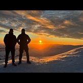 Silhouette sunrise, Blencathra