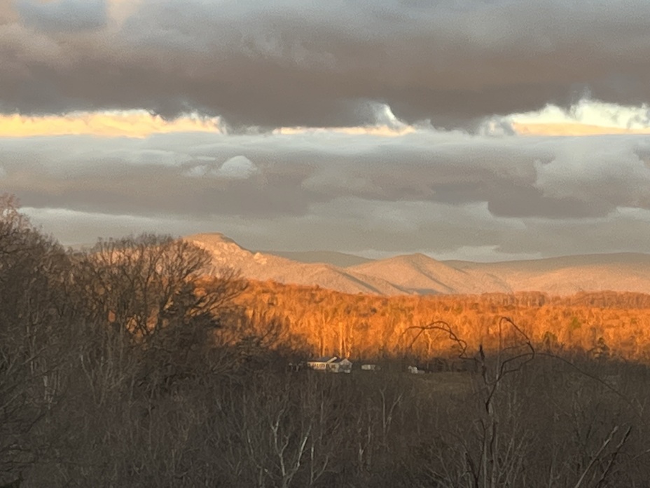 OldRag from our home in Boston, VA, Old Rag Mountain