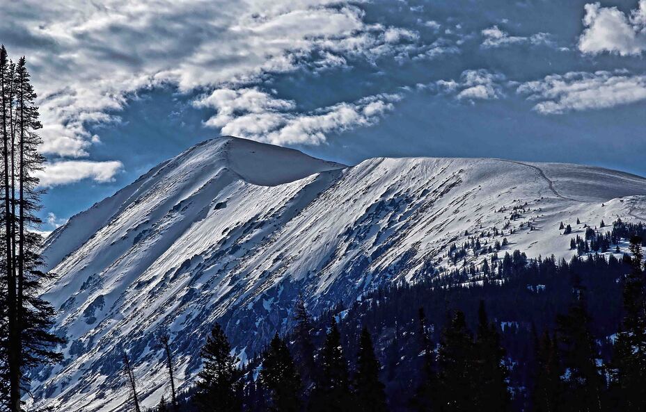 Quandary Peak with snow in May